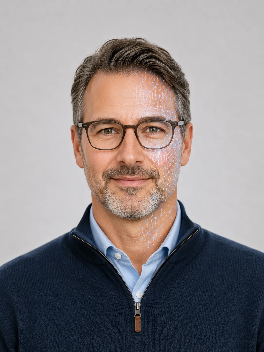 Porträt Thomas - männlich, Mitte 30, gepflegtes Erscheinungsbild